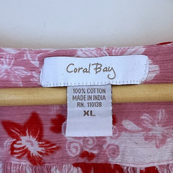 Vintage 100% cotton floral midi muumuu with square embroidered neckline, size XL - Picture 8 of 12